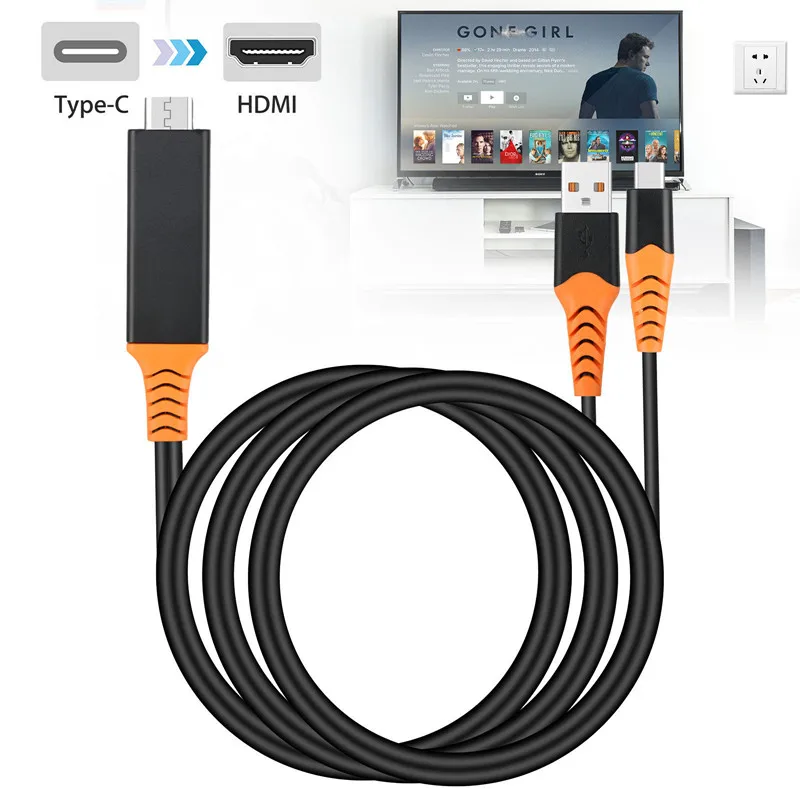 Кабель адаптер с разъемами типа C и HDMI HDTV AV для Samsung Galaxy S9 S8 Note 9 8|Переходники