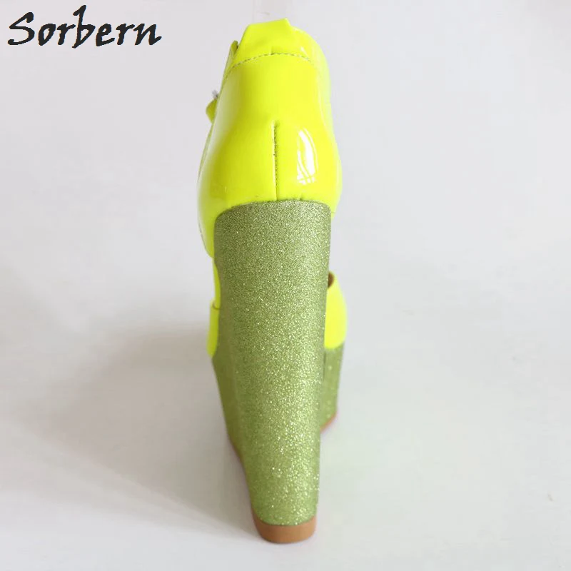 Женские блестящие сандалии с открытым носком на платформе и высоком