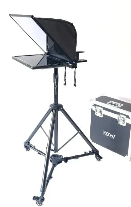YiSHI 20 дюймов складной портативный микро-курсовый модератор надпись Session prompter Teleprompter с роликами