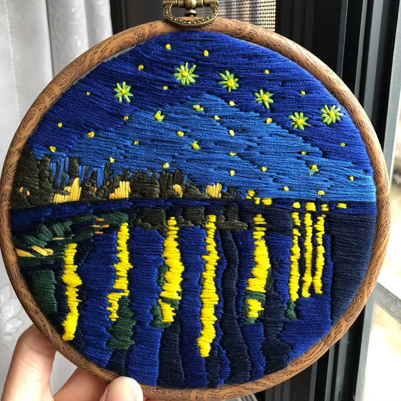 Серия Van Gogh новая вышивка сделай сам стерео рукоделие креативное первичное