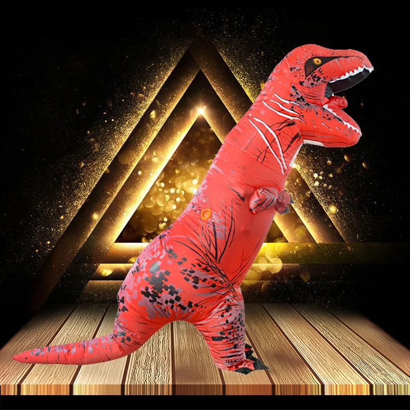 T REX костюм на Хэллоуин динозавра косплей аниме для взрослых тираннозавр надувная