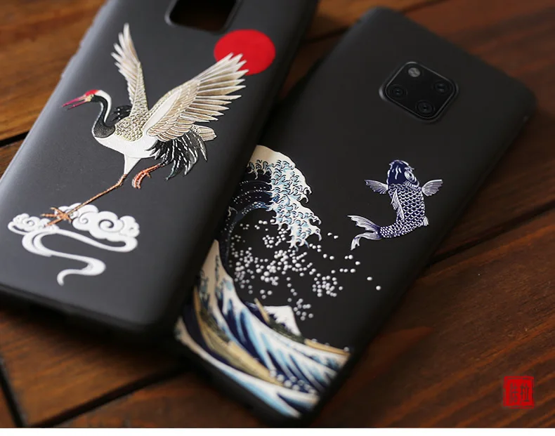 Для huawei mate 30 Pro 20 20X P20 чехол 3D рельефный матовый мягкий для 30Pro LICOERS Официальный