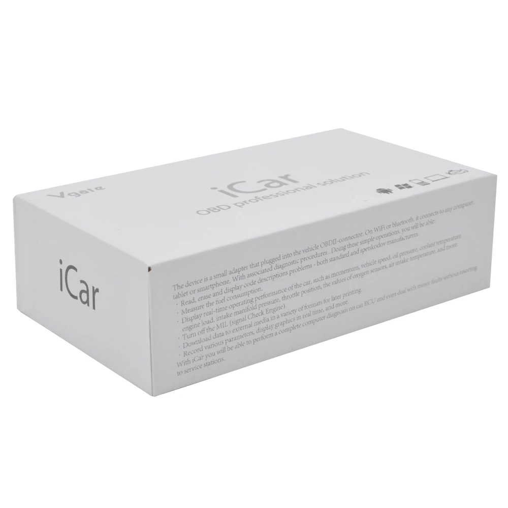 Новое поступление Elm 327 Vgate iCar 3 Bluetooth OBDII OBD2 ELM327 iCar3 Bluetooth диагностический интерфейс для Android IOS ПК