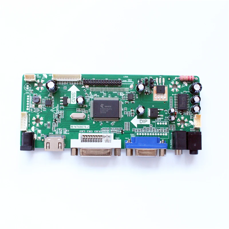 NT68676 универсальная плата ЖК контроллера VGA DVI Audio HDMI совместимая для 15 4 дюймового