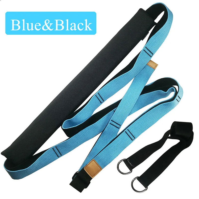 Blue-3.8cm Ремень для йоги для йоги Ремень для йоги Тренажерный зал ремень повысить гибкость для йоги, Пилатес, балет растяжения талии ноги эспандер ДЛЯ ФИТНЕССА полосы - Цвет: Blue-3.8cm