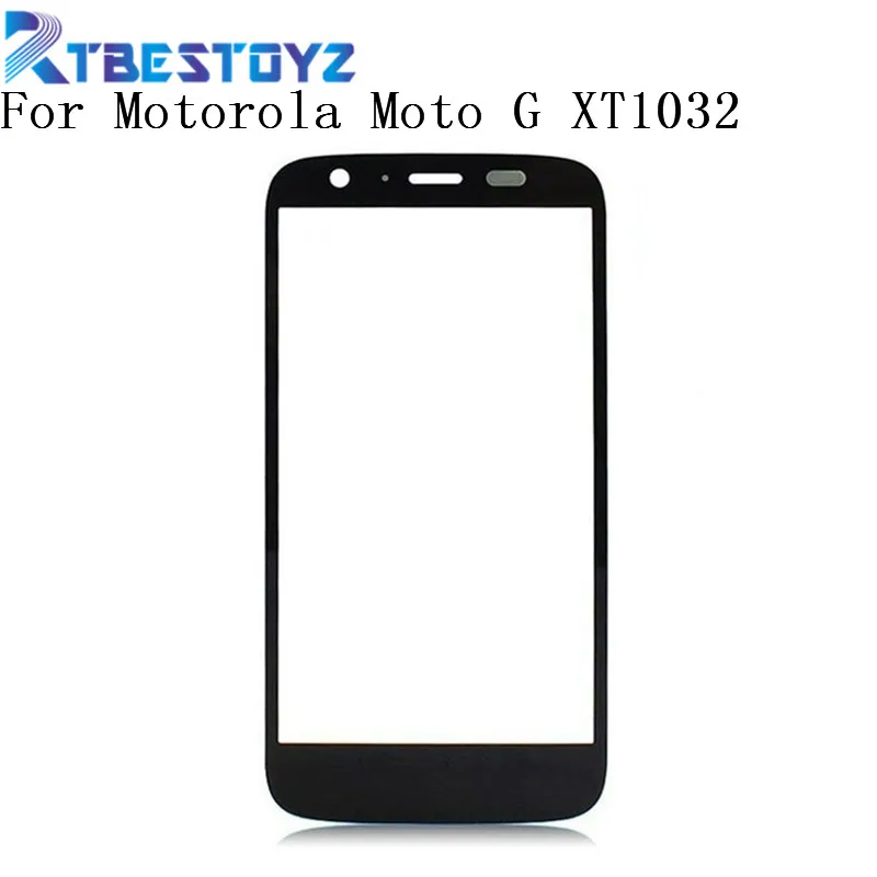 

Передняя внешняя стеклянная линза RTBESTOYZ, замена экрана для Motorola Moto G XT1032