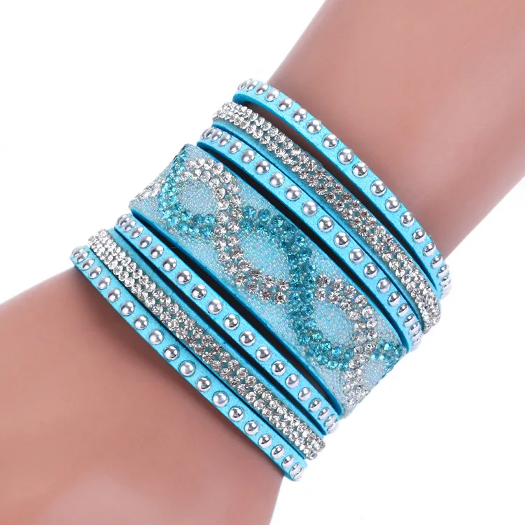 Женский кожаный браслет 10 цветов регулируемый размер 1 шт.|bracelet findings|bracelet slavejewelry