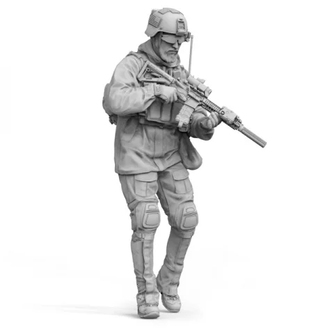 Масштаб 1/16 современный американский морской котик солдат Неокрашенная смола