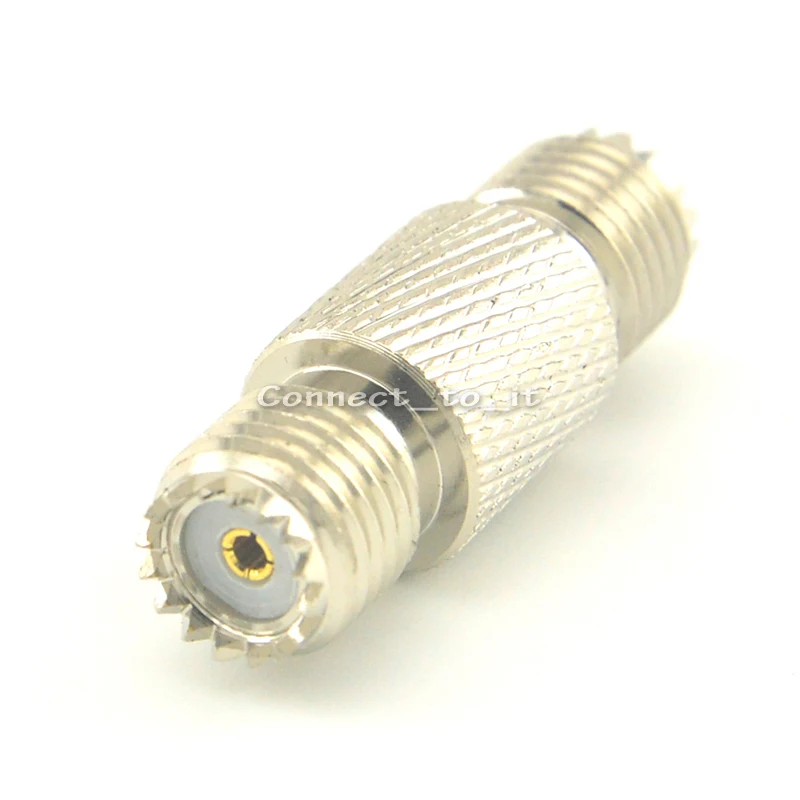 Никелированный мини UHF Женский к прямой разъем RF коаксиальный адаптер|connector
