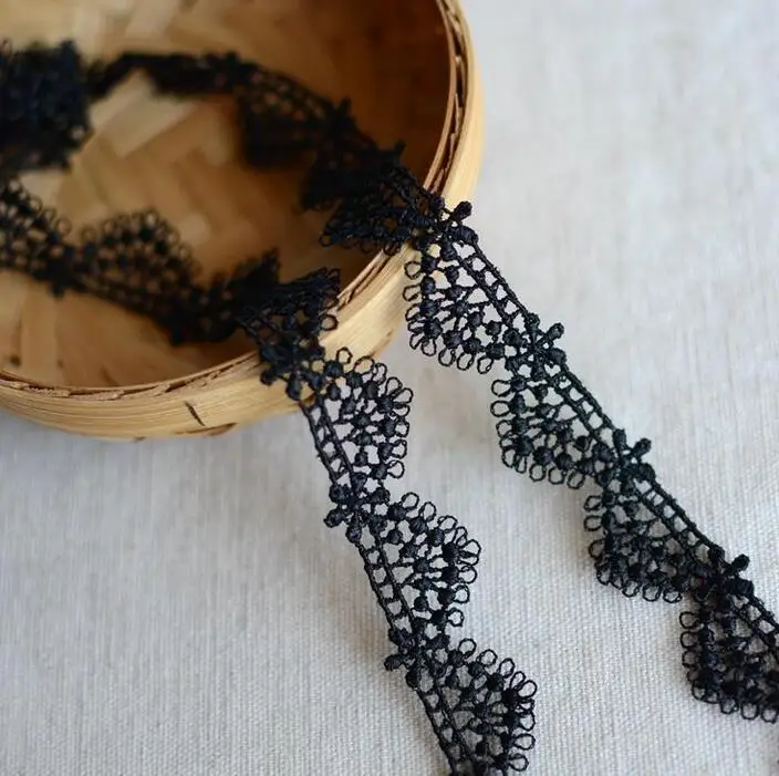 5 м/лот 1 см ширина 2016 августа новое поступление черная белая кружевная отделка