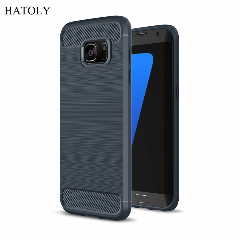 Чехол HATOLY для samsung Galaxy S7 противоударный мягкий силиконовый гибридный чехол