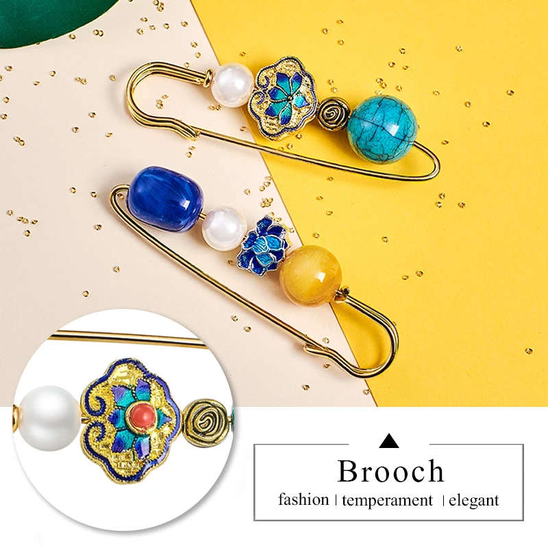 SHUANGR Big Beads Simulated Pearl Brooch Pin Dress Rhinestone Decoration Buckle Jewelry Brooches For Men Women | Украшения и