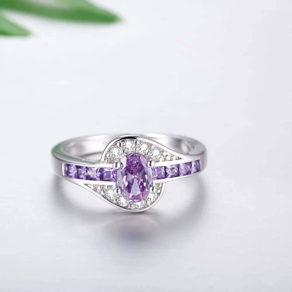 MEGREZEN шармы кольцо с розовым камнем для свадебного костюма ювелирные изделия