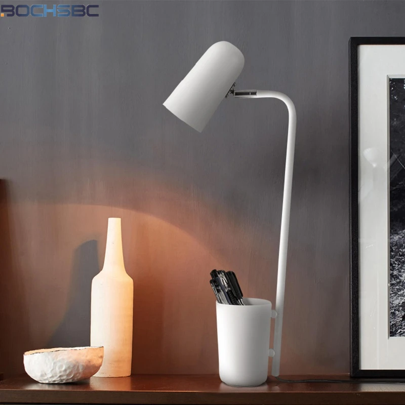 Настольная щетка с лампой FUMAT Iron Moder черный и белый светильник регулировкой угла