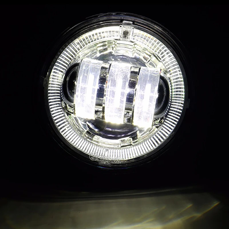 Пара 30 Вт круглых светодиодных водонепроницаемых противотуманных фар 4 5 дюйма
