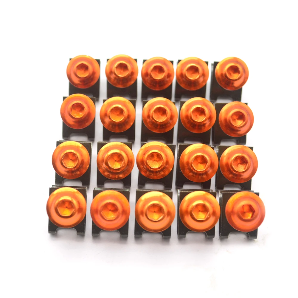 Universa 20PCS motorcycle accessories motorbike 6mm fairing bolts screws for Ducati Hypermotard 1100 S 1198 GT 1000 ST2 ST4S | Автомобили