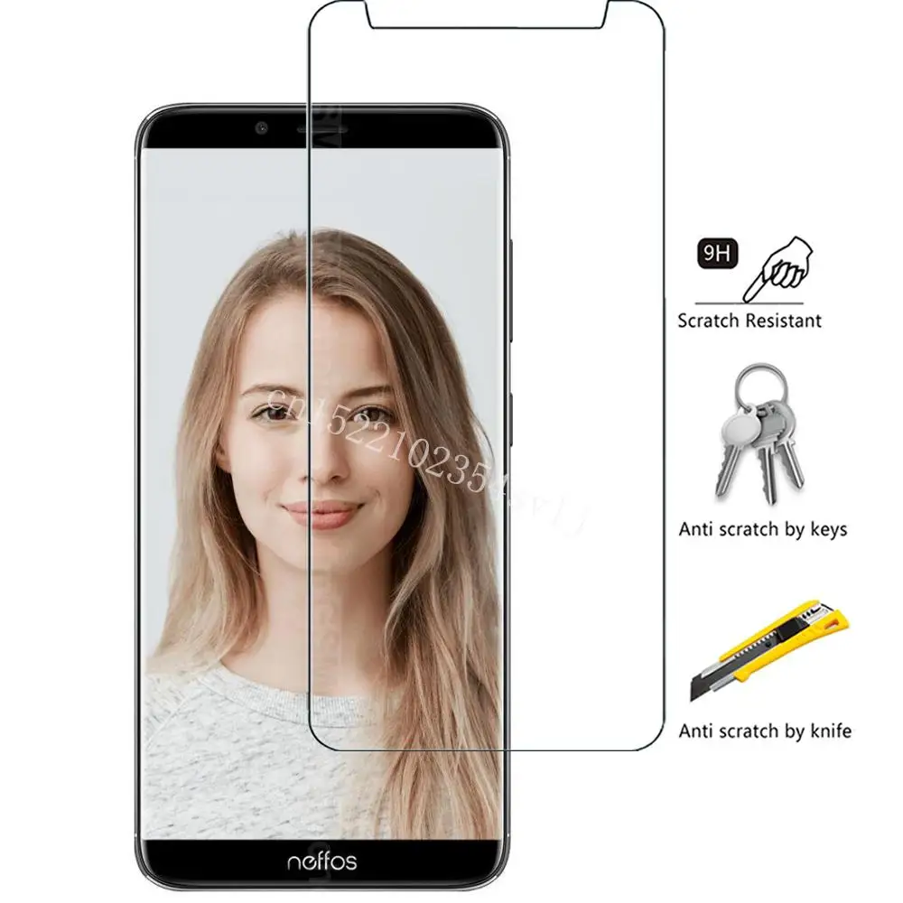 Высококачественное закаленное стекло для телефона NEFFOS X9 защита экрана
