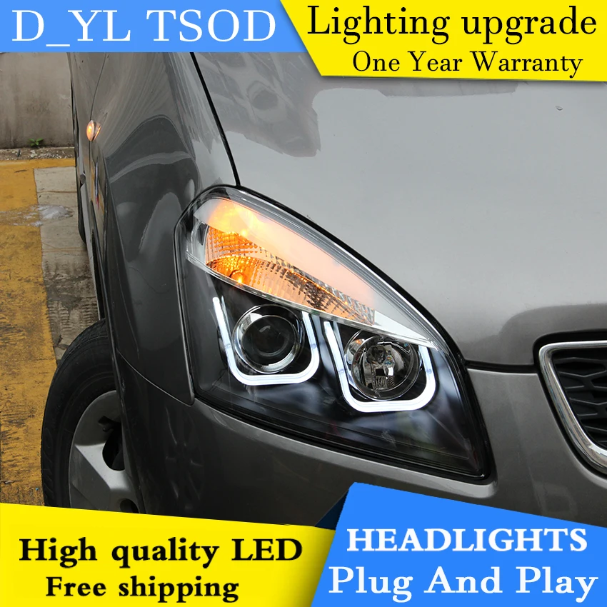 Автомобильная фара DY_L для стайлинга Nissan Qashqai 2008-2013 светодиодный ные фары DRL H7/D2H HID