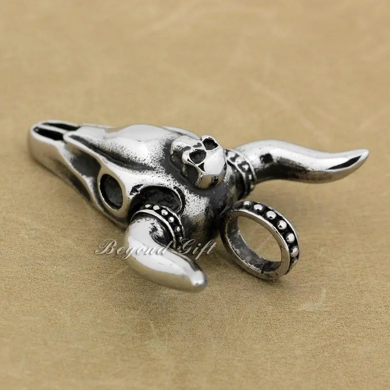 Модная подвеска в стиле панк виде рога быка однотонная мужская Байкерская