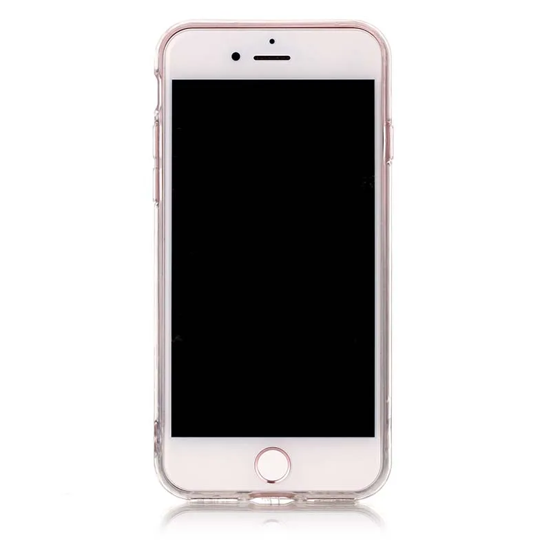 Мрамор камень Чехлы для iPhone 7 8 i7 i8 7/8 Гранит крышка мягкого силикона телефон назад