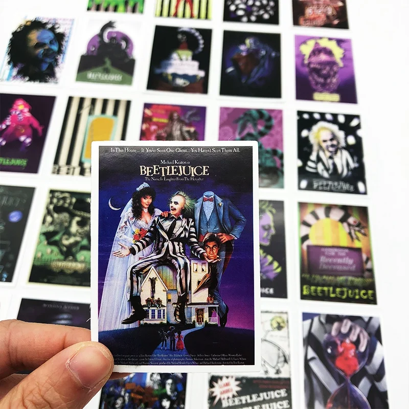 25 шт., наклейка Tim Burton's Movie Beetlejuice для мото автомобиля и чемодана, крутая наклейка для ноутбука, s Наклейка для скейтборда, s стикер для игрушек