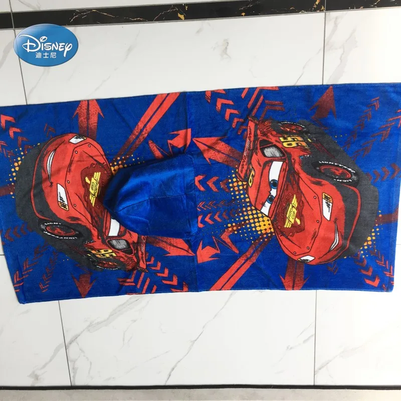Disney/банное полотенце в черный и красный горошек с Минни Маус, хлопок, с капюшоном, для маленьких мальчиков и девочек, детское пляжное/бильярдное полотенце/накидка