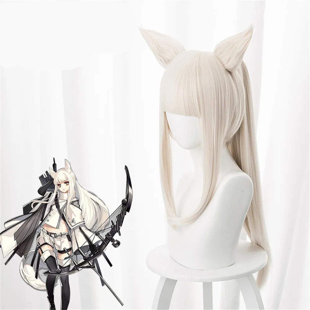 Парик для косплея из платины Game arknight термостойкий синтетический Хэллоуина