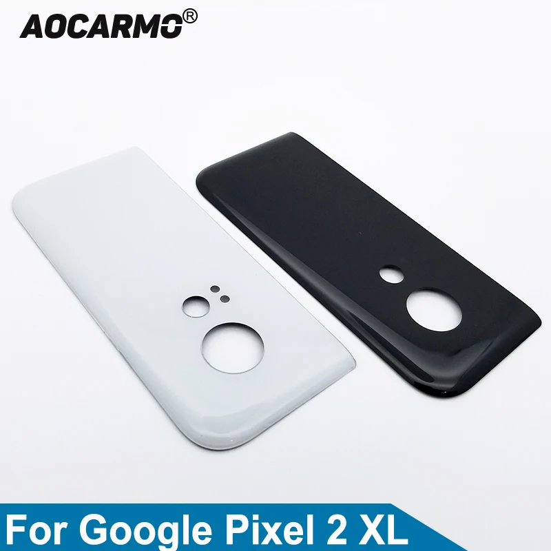Aocarmo Оригинальный Новый заднее стекло Корпус крышка камеры с клеем для Google Pixel 2 XL