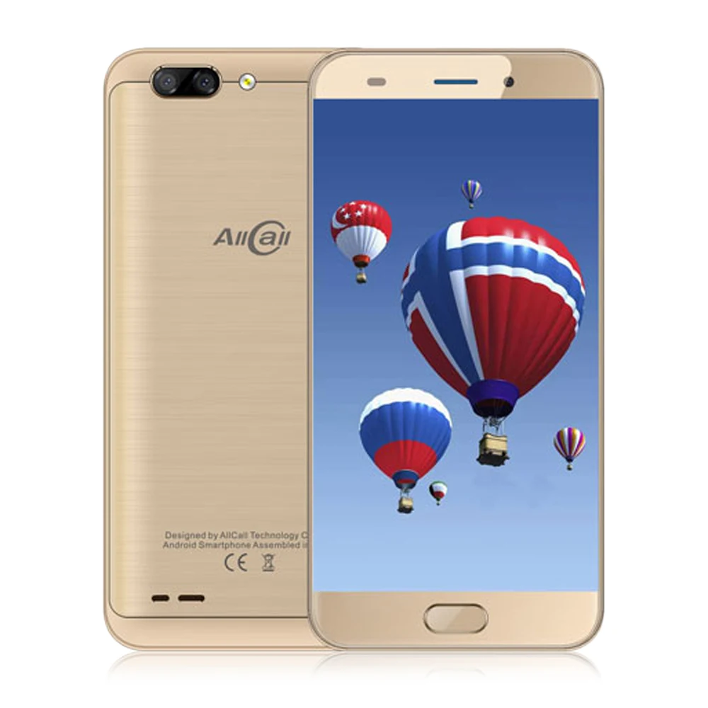 AllCall Atom 4G Смартфон 5,2 дюйма Android 7,0 MTK6737 Quad Core 1,3 ГГц 2 ГБ ОЗУ 16 ГБ ПЗУ 2,0 МП + 8,0 МП Двойные задние камеры