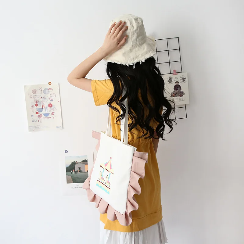 Youda/Модная Милая стильная женская сумка с оборками Повседневная простая на плечо