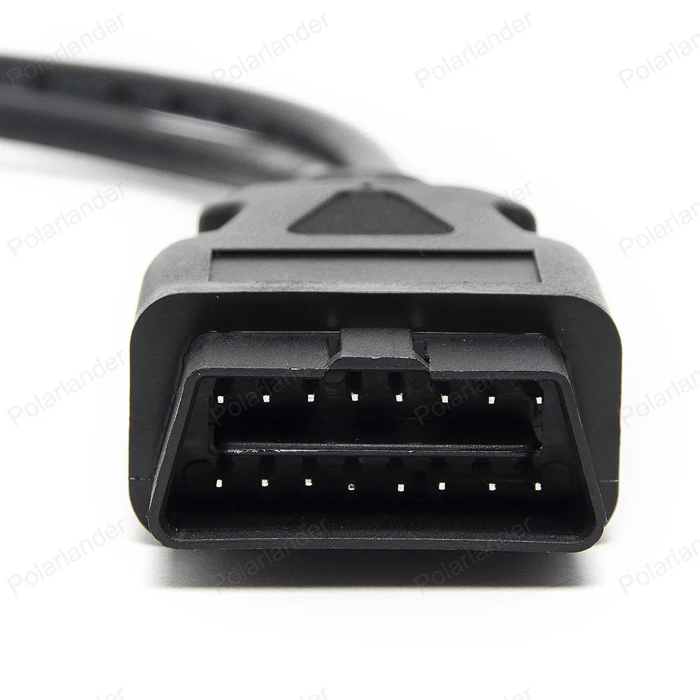 Горячая 16 Pin OBD 2 сплиттер кабель для автомобильного сканера Мужской Двойной Женский Y разъем расширенный кабель-адаптер