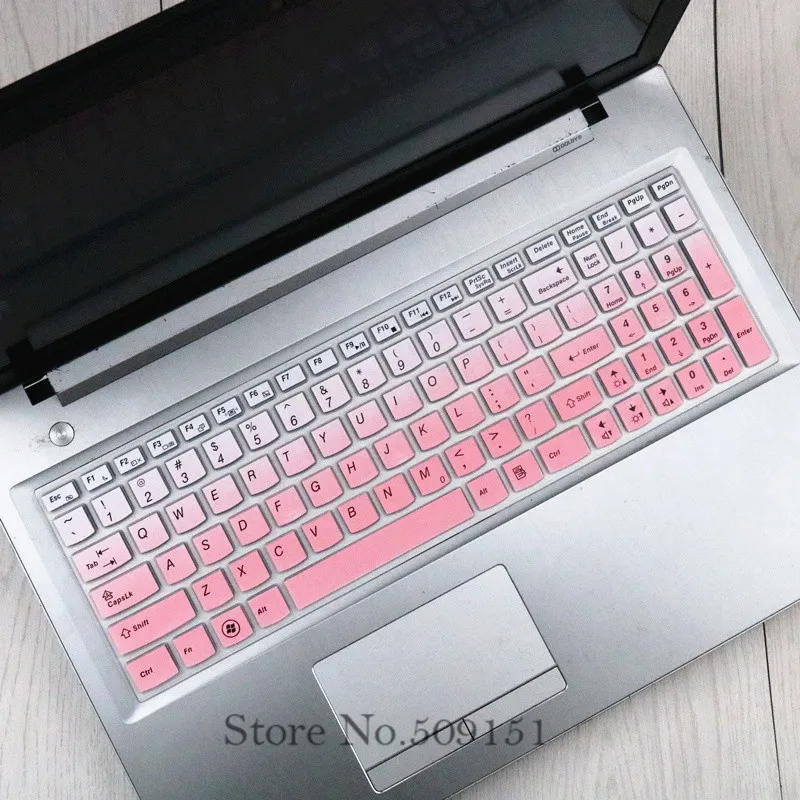 GradualPink Крышка клавиатуры силиконовая для lenovo G510 G50-80 Y50-70 g510 G50-80 Y700 i2000 Y510 G500 Y50C Y50P V480s Y580 - Цвет: GradualPink