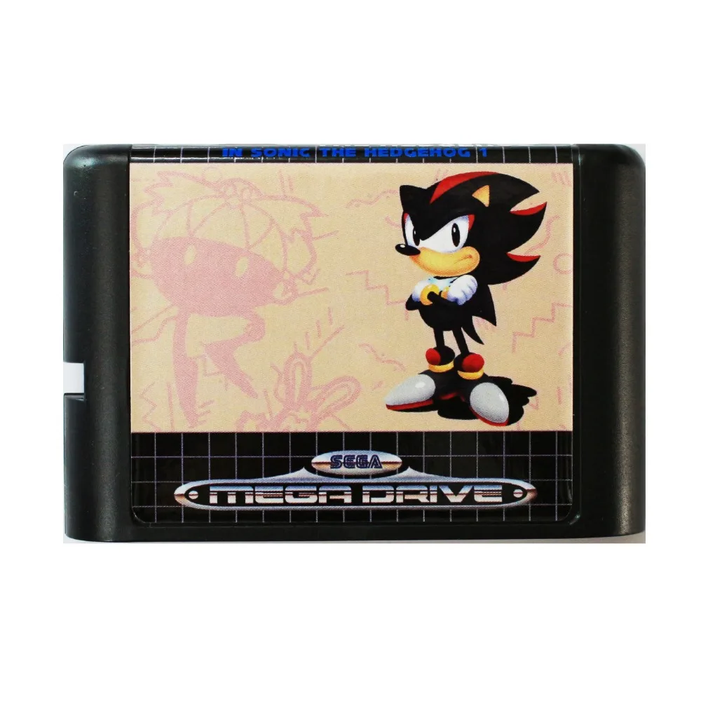 Игровая карта Sonic Shadow 16 bit MD для Sega Mega Drive SEGA Genesis|Картриджи| |