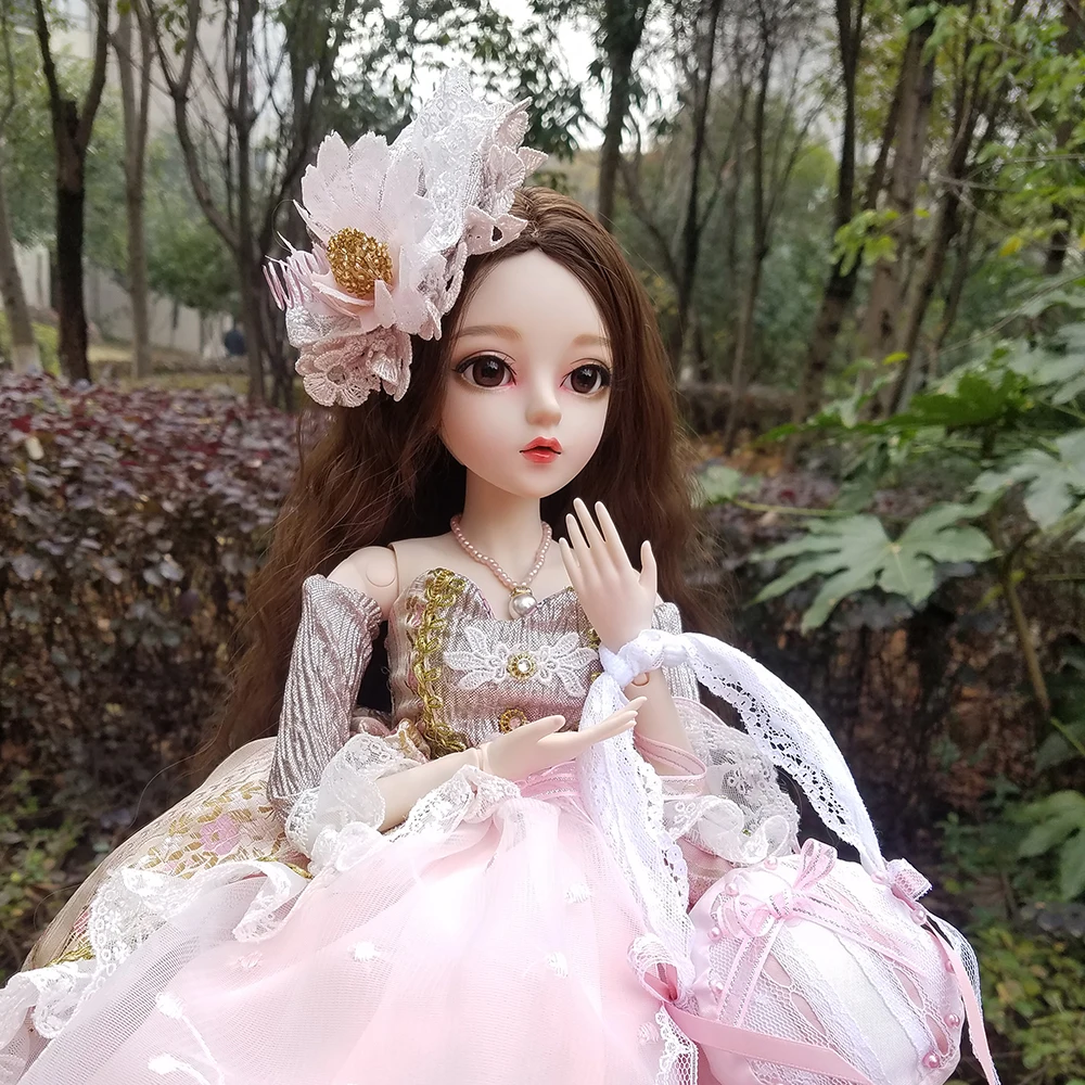 24 &quotполный комплект BJD кукла + макияж ручной работы дюйма 60 см EVA леди Countes