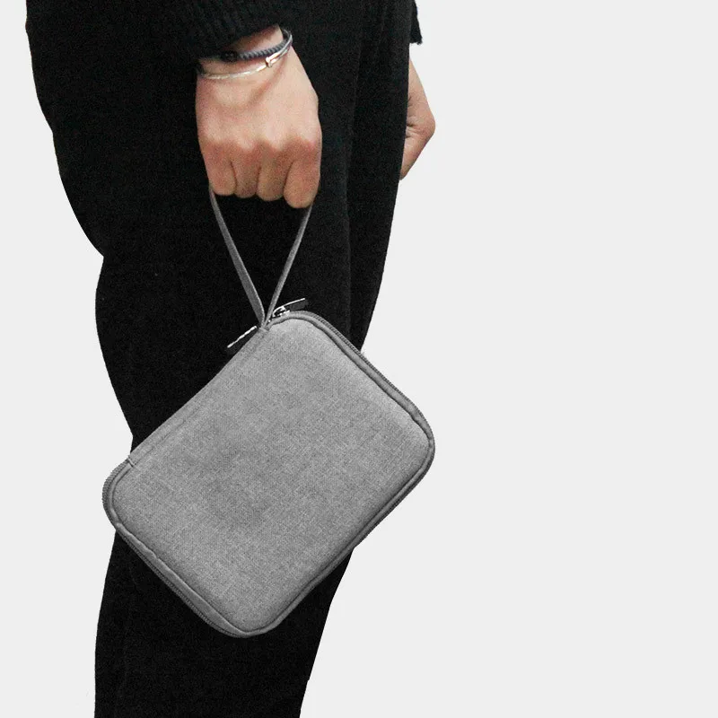 Мужской кошелек с ремешком сумочка органайзер для ноутбука телефона USB кабель