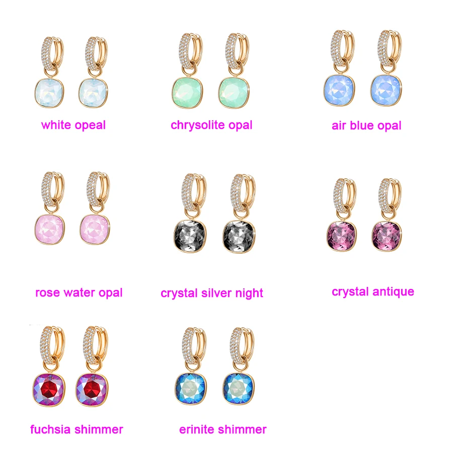 Xuping ювелирные изделия роскошные изысканные кристаллы от Swarovski позолоченные серьги для женщин День святого Валентина подарки M65-203