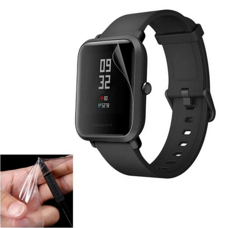5 шт. мягкая прозрачная защитная пленка из ТПУ Для Xiaomi Huami Amazfit BIP/ Bip Lite/ S Смарт часы