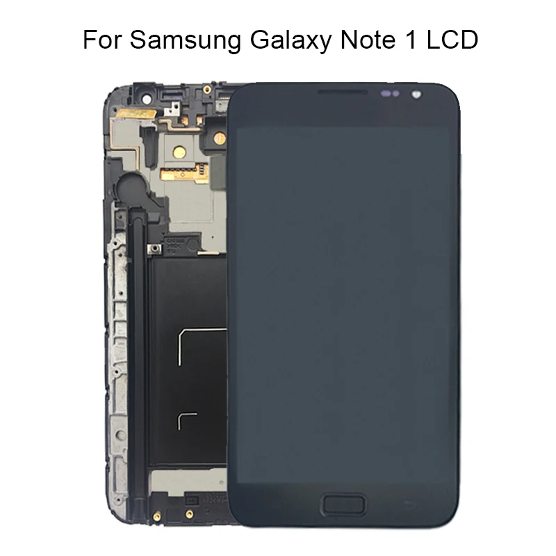 KJT 100% протестированный Super Amoled ЖК дисплей с рамкой для Samsung Note 1 I9220 N7000 сменные
