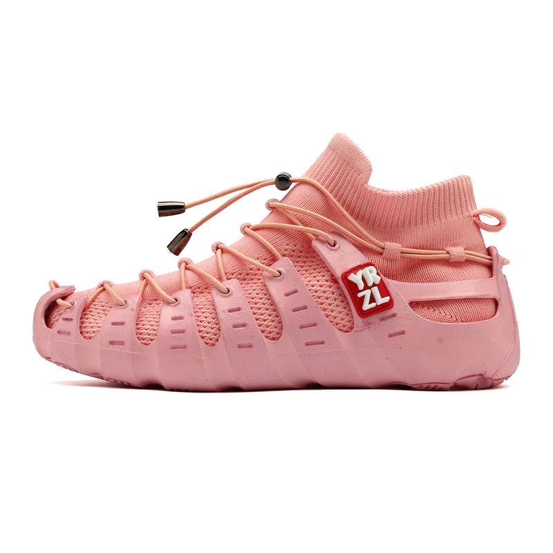 pink D018 Для ношения на улице, трендовые женские носки, женские кроссовки, женская обувь для бега, дышащая обувь на плоской подошве, сетчатые Прогулочные кроссовки, женская обувь, Размеры 35-40 - Цвет: pink D018