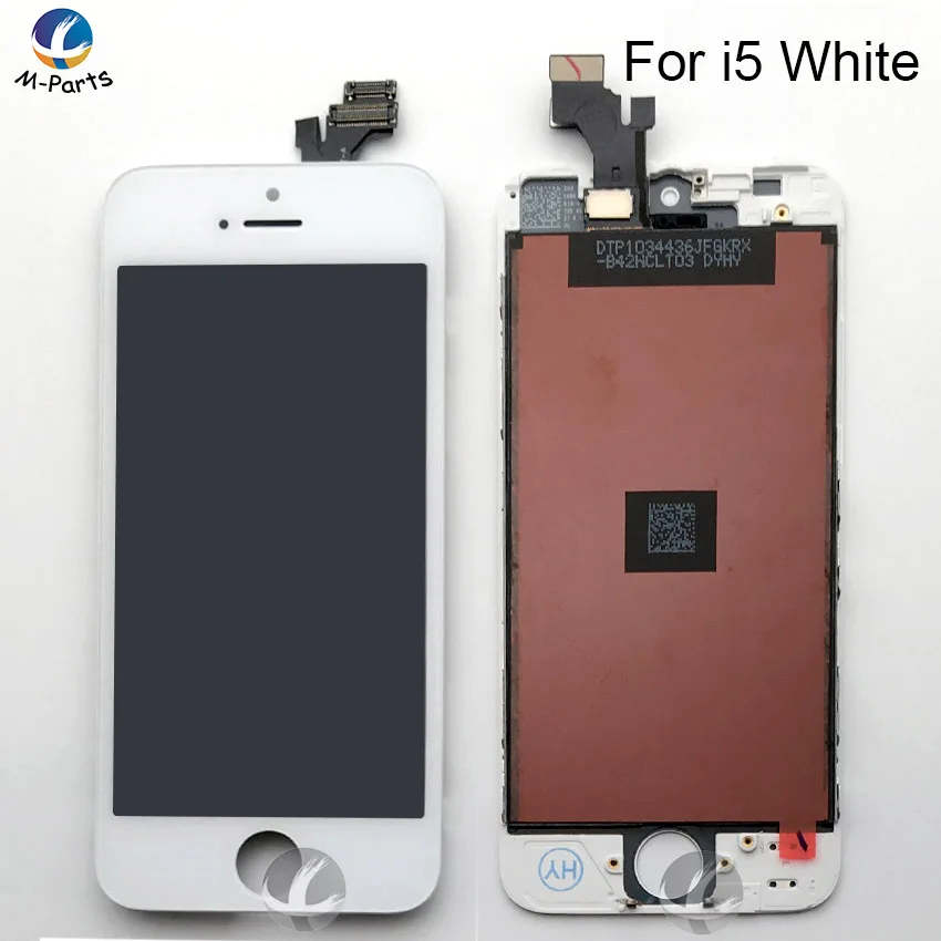 AAA +++ качественный черный/белый ЖК сенсорный экран дигитайзер в сборе для iPhone 5 5S 5C