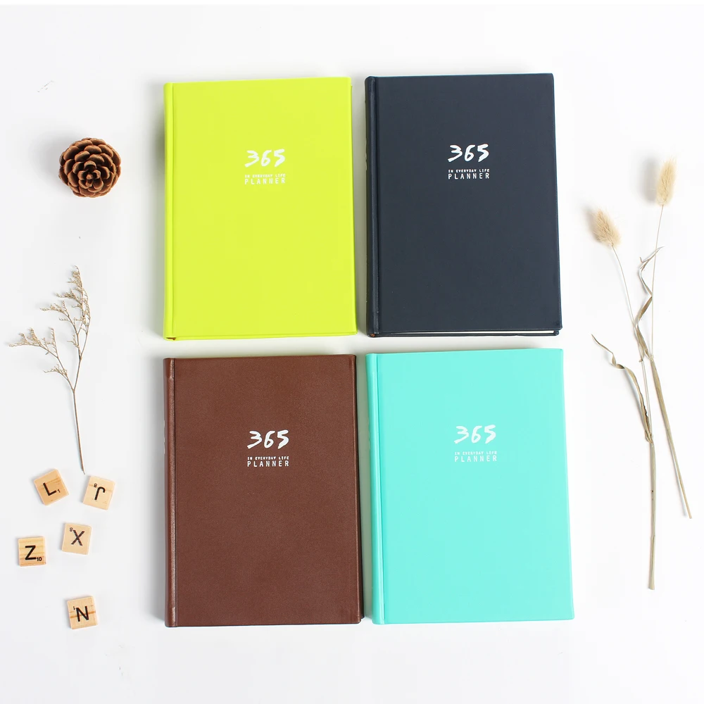 2017 милый мультяшный планер на 365 дней ярких цветов в твердом переплете для