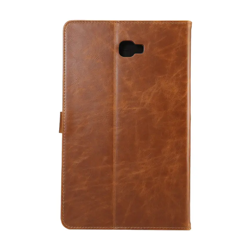 Чехол с узором Crazy Horse для samsung Galaxy Tab A A6 10,1 T580 T585, SM-T580, планшет, флип, умный чехол, оболочка+ стилус