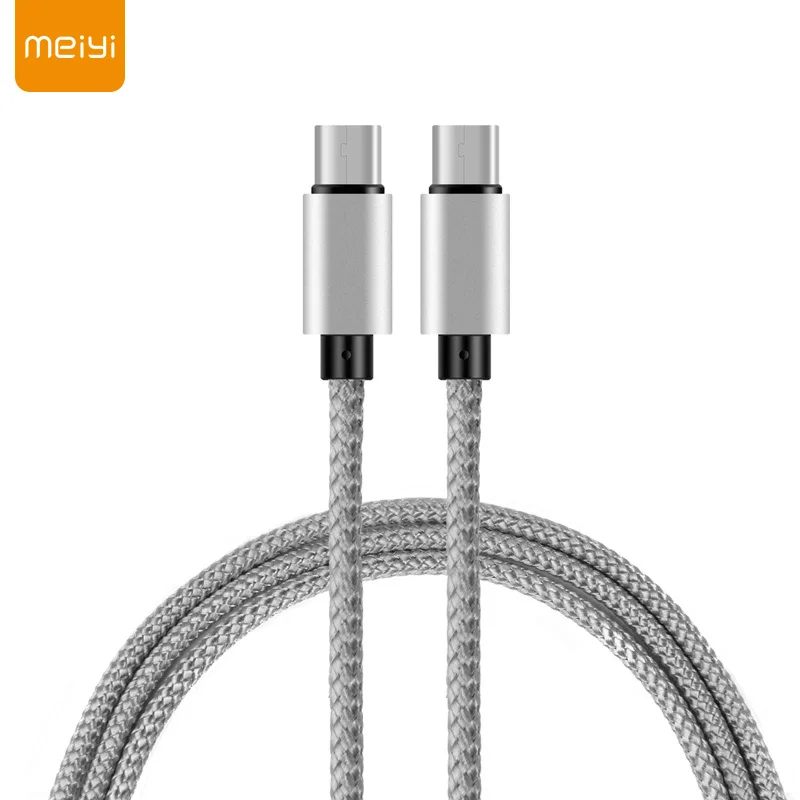 Meiyi металлический плетеный нейлоновый Тип usb C 3A PD быстрой зарядки c до для MacBook xiao mi