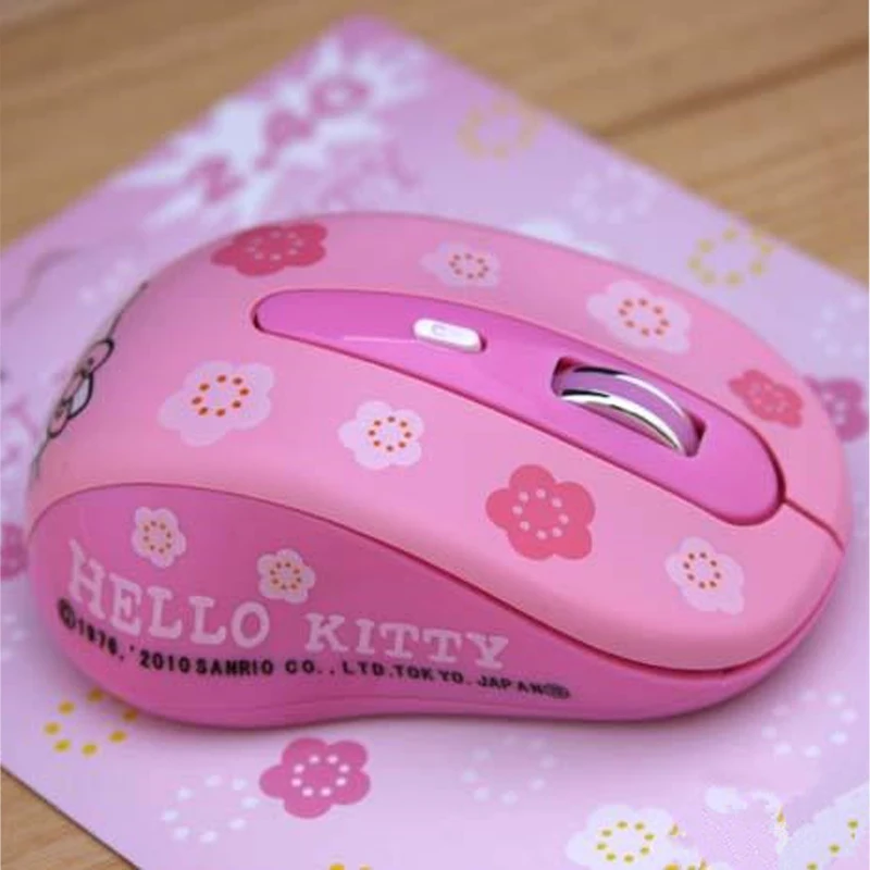 Беспроводная мышка hello kitty компьютерная мышь 2 4 ГГц 1600 dpi оптическая беспроводная