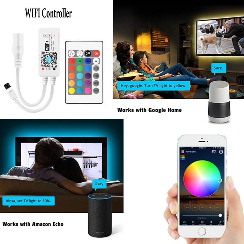 BLYN tv Light Televison Задняя лента атмосферная Светодиодная 2 м/6.56ft звуковая музыка wifi RGB