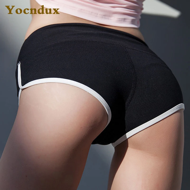 Youndux, Новое поступление, женские спортивные шорты, персиковые, на бедрах, на завязках, пляжные шорты, обтягивающие, для фитнеса, шорты для бега