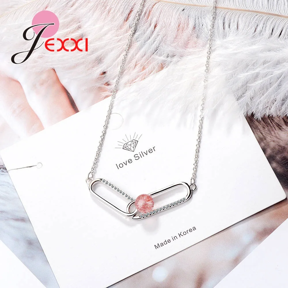 Женское Очаровательное ожерелье с булавкой из стерлингового серебра 925 пробы