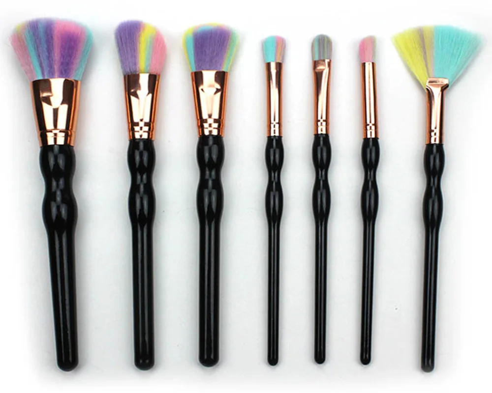 7 Pcs Face Makeup Brushes Set Powder Foundation Blush Eyeshadow Blending Brush Cosmetic Kit Beauty Tool pincel maquiagem | Красота и