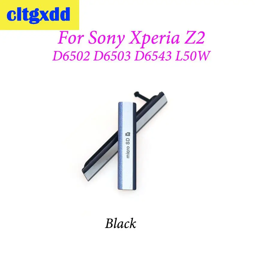 cltgxdd Micro SD USB+ SIM Card Slot Dust Plug Charging Port for Sony Xperia Z2 D6503 L50W D6502 D6543 Dust Waterproof Cover