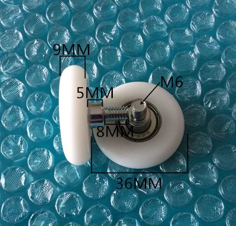 

Diameter:36mm 6626R POM Bearing Pulley Guide Screw Wheels